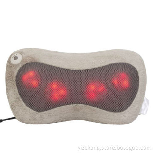 Kneading back car heat massage pillow